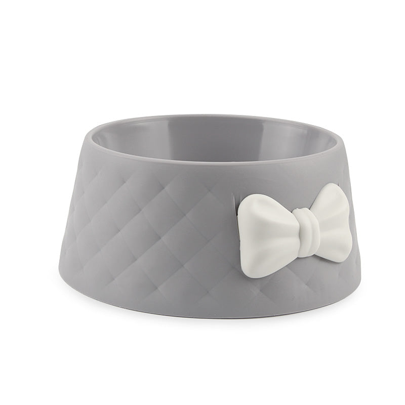 Bow Tilted Feeding Bowl — Chic & Mess-Free